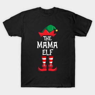 Mama Elf Matching Family Christmas T-Shirt